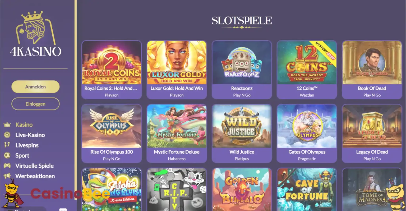 4Kasino Casinospiele