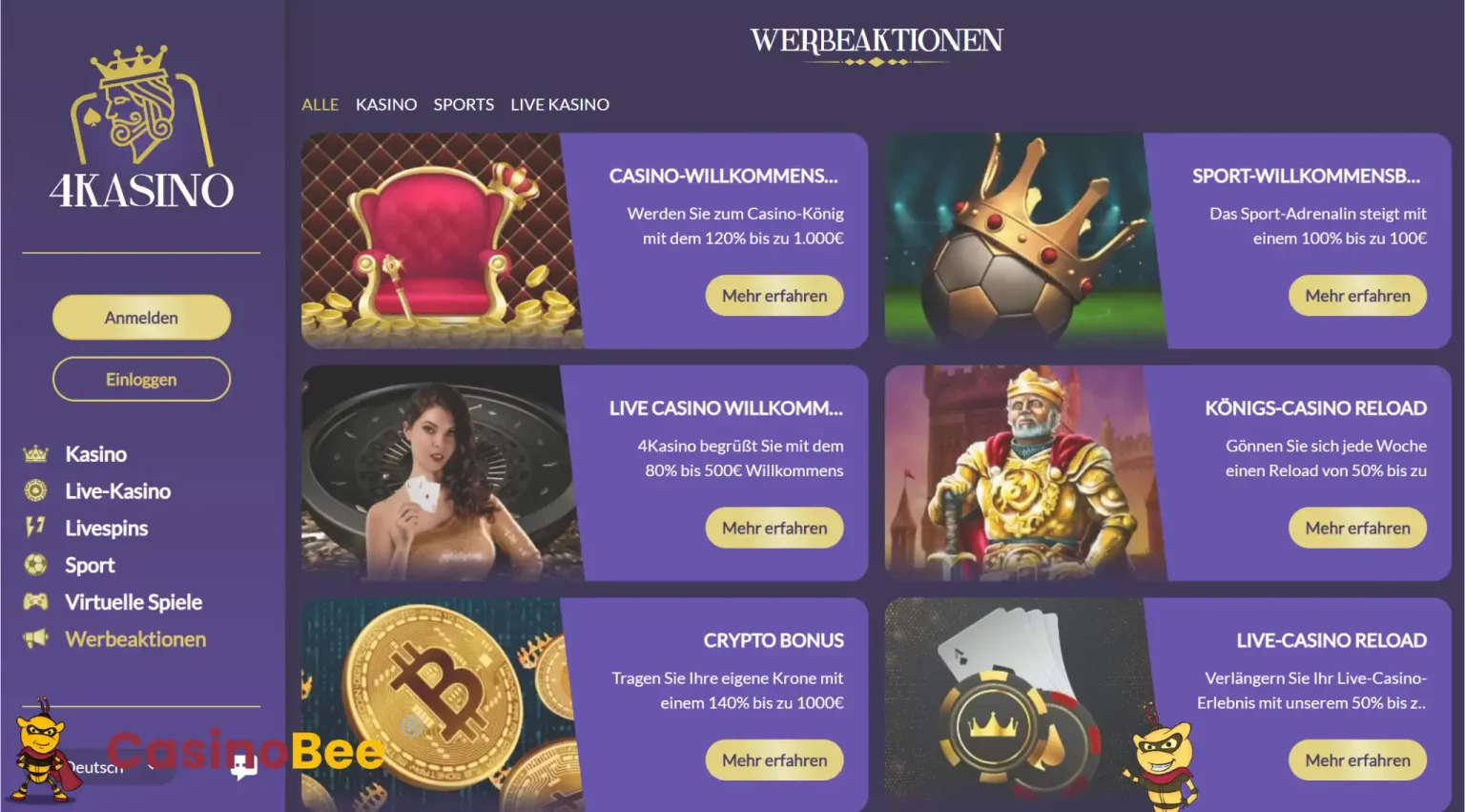4Kasino Casino Bonus Review