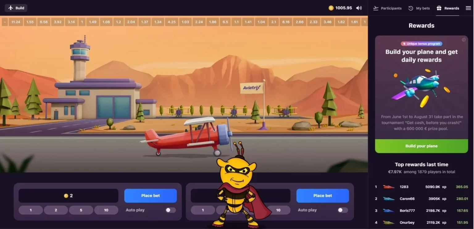 Testen Sie das aufregende Aviatrix Spiel